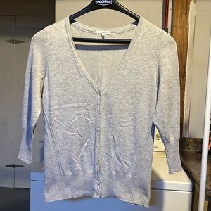 Maurices silver 3/4 sleeve cardigan